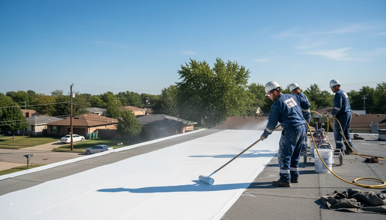 Commercial roof coating in Anchor, IL near me